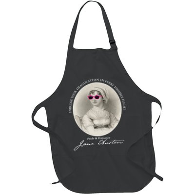 Jane Austen Pride & Prejudice Imagination Quote Full-Length Apron With Pockets