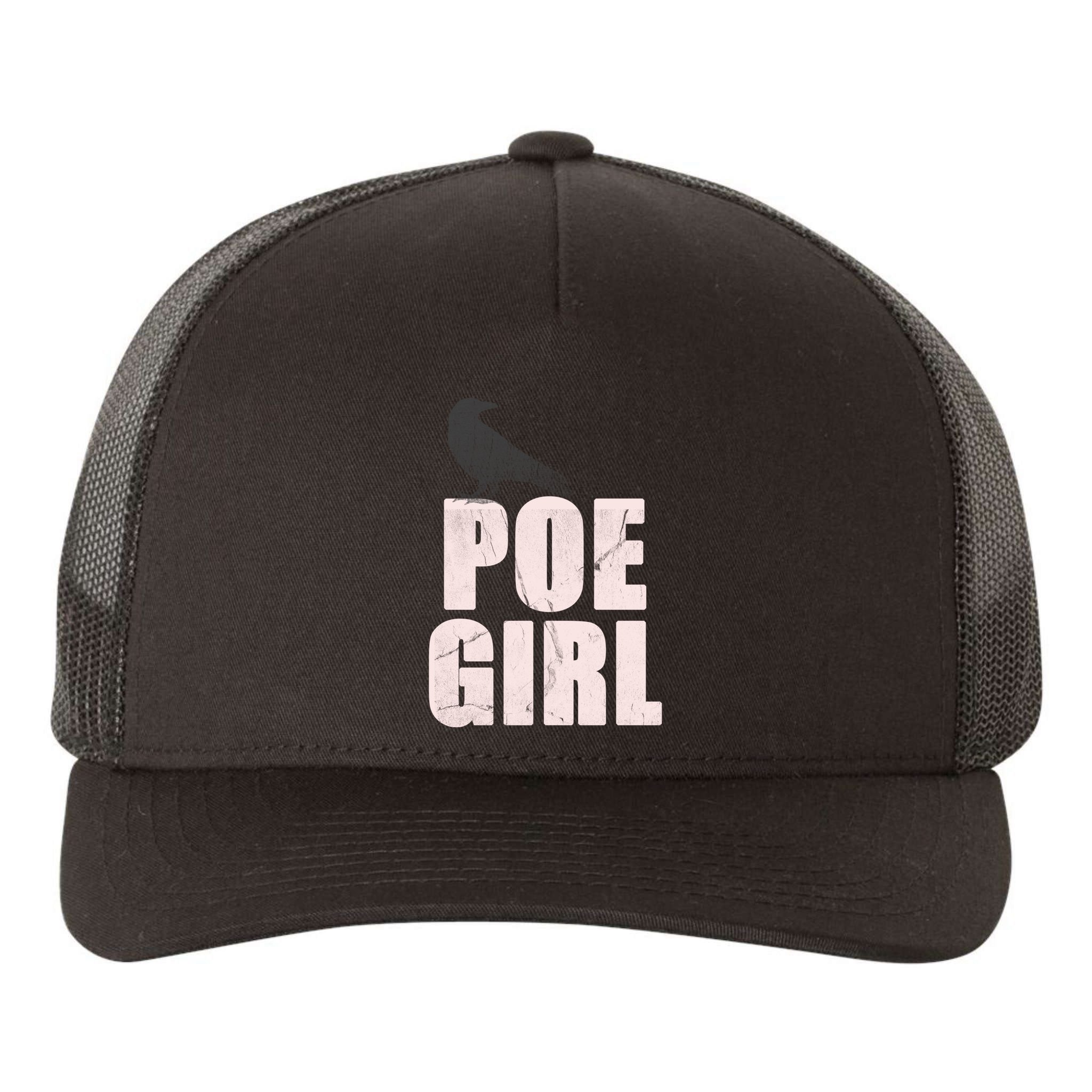 Just A Poe Writing Poem Author World Poetry Day Writer Gift Yupoong Adult 5-Panel Trucker Hat
