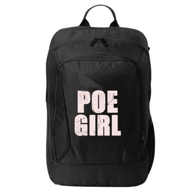 Just A Poe Writing Poem Author World Poetry Day Writer Gift City Backpack