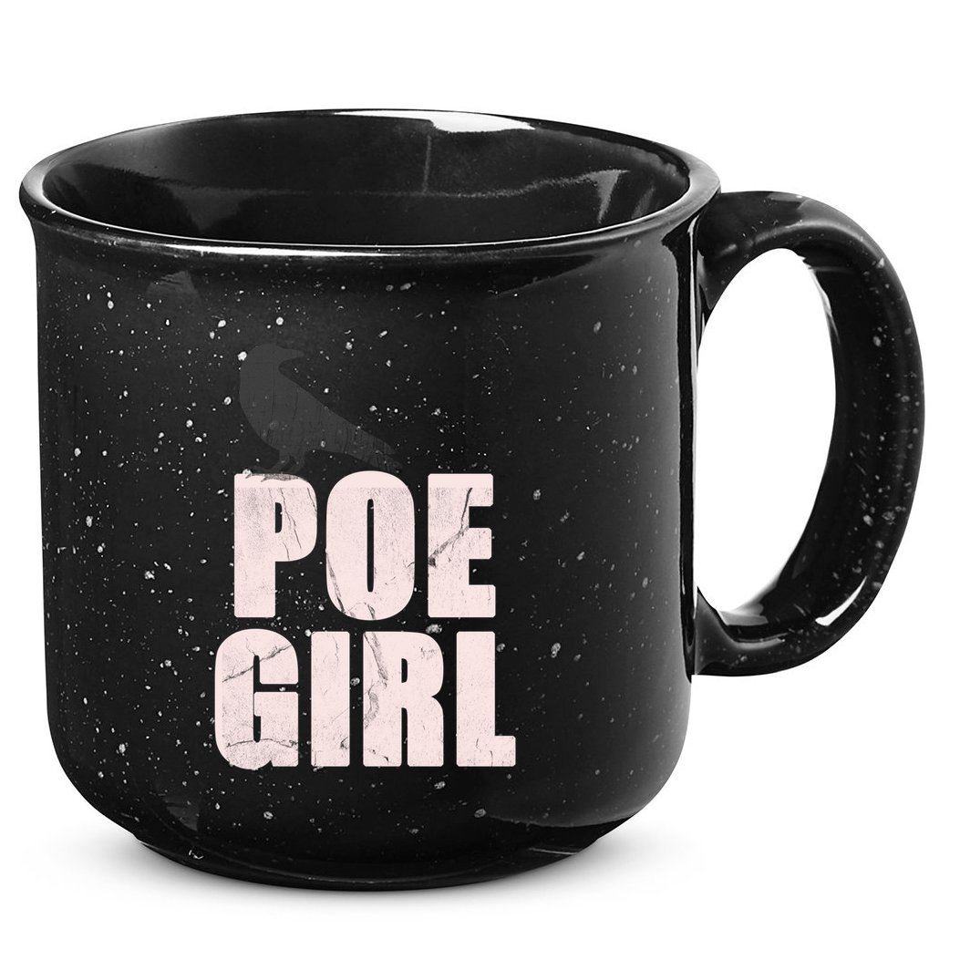 Just A Poe Writing Poem Author World Poetry Day Writer Gift 15oz Campfire Ceramic Mug