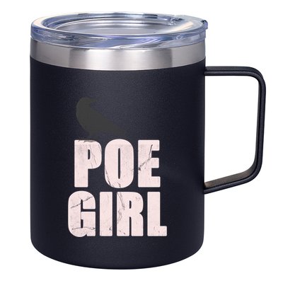 Just A Poe Writing Poem Author World Poetry Day Writer Gift 12oz Stainless Steel Coffee Mug