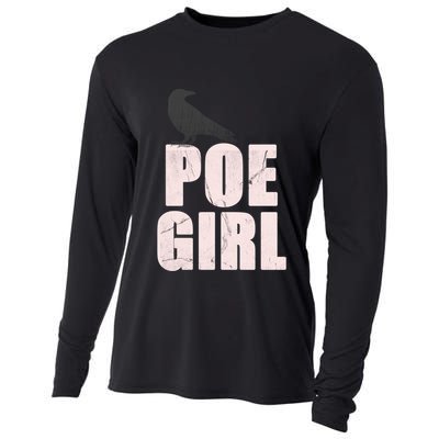 Just A Poe Writing Poem Author World Poetry Day Writer Gift Cooling Performance Long Sleeve Crew