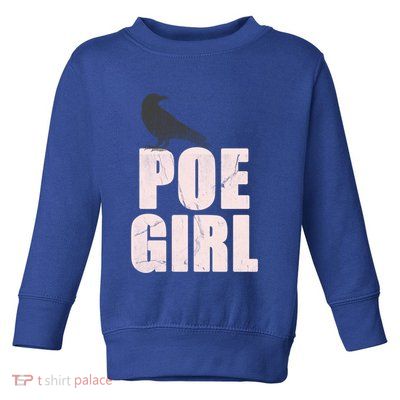Just A Poe Writing Poem Author World Poetry Day Writer Gift Toddler Sweatshirt