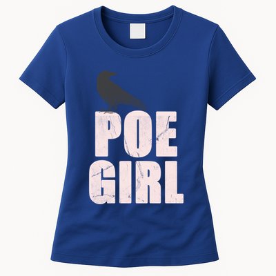 Just A Poe Writing Poem Author World Poetry Day Writer Gift Womens T-Shirt