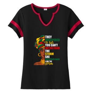 Juneteenth African Pride For Women Im The Storm Gift African Pride Ladies Halftime Notch Neck Tee