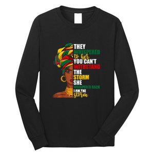 Juneteenth African Pride For Women Im The Storm Gift African Pride Long Sleeve Shirt