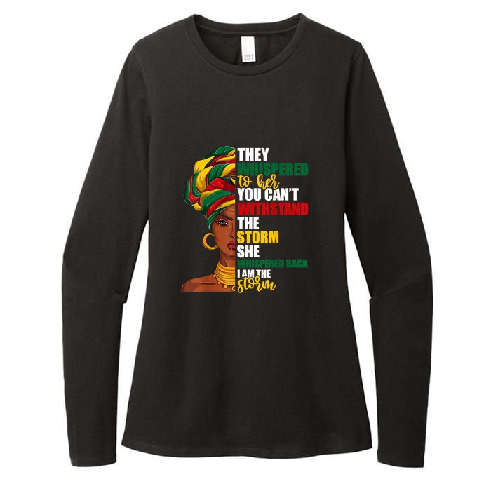 Juneteenth African Pride For Women Im The Storm Gift African Pride Womens CVC Long Sleeve Shirt