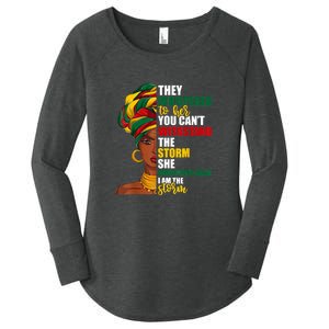 Juneteenth African Pride For Women Im The Storm Gift African Pride Women's Perfect Tri Tunic Long Sleeve Shirt