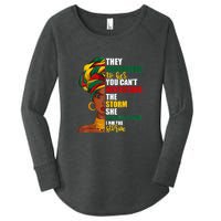 Juneteenth African Pride For Women Im The Storm Gift African Pride Women's Perfect Tri Tunic Long Sleeve Shirt