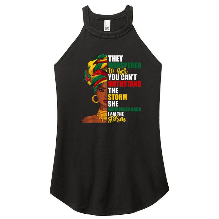 Juneteenth African Pride For Women Im The Storm Gift African Pride Women's Perfect Tri Rocker Tank