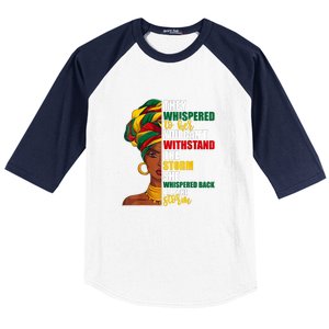 Juneteenth African Pride For Women Im The Storm Gift African Pride Baseball Sleeve Shirt