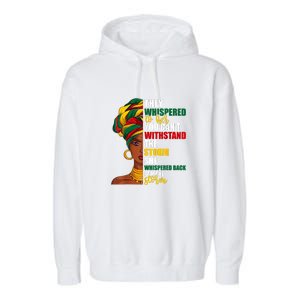 Juneteenth African Pride For Women Im The Storm Gift African Pride Garment-Dyed Fleece Hoodie