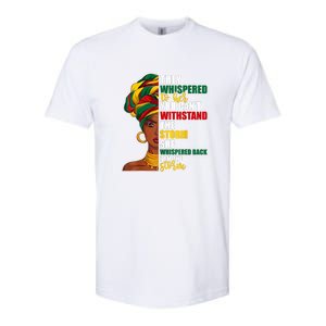 Juneteenth African Pride For Women Im The Storm Gift African Pride Softstyle CVC T-Shirt