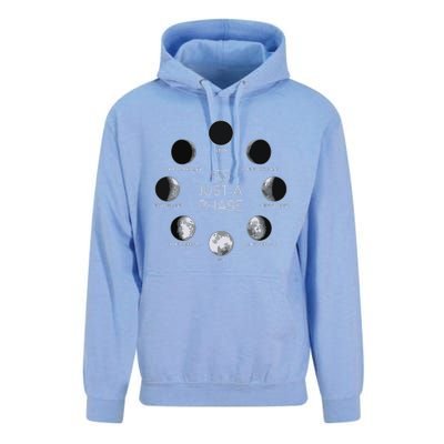 Just A Phase Moon Lunar Space Gift Unisex Surf Hoodie