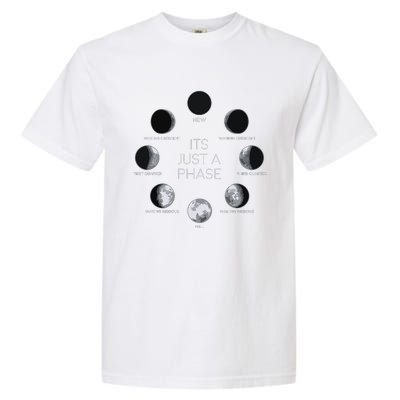 Just A Phase Moon Lunar Space Gift Garment-Dyed Heavyweight T-Shirt