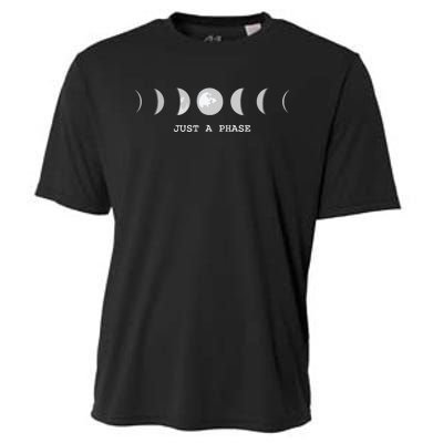 Just A Phase Moon Lunar Space Gift Cooling Performance Crew T-Shirt