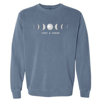 Just A Phase Moon Lunar Space Gift Garment-Dyed Sweatshirt