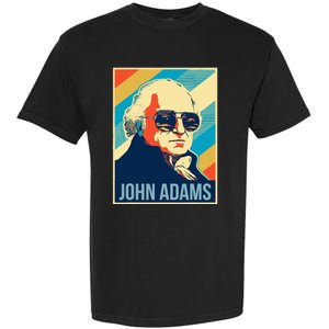 John Adams President Retro Patriotic Garment-Dyed Heavyweight T-Shirt