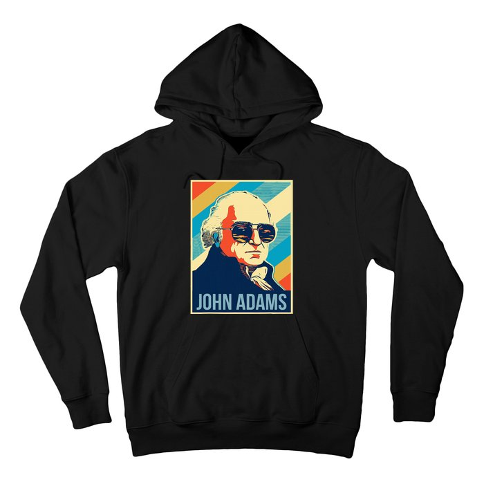 John Adams President Retro Patriotic Hoodie