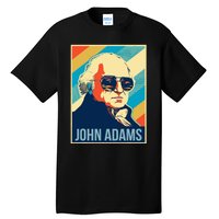 John Adams President Retro Patriotic Tall T-Shirt