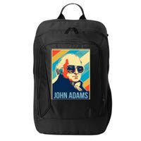 John Adams President Retro Patriotic City Backpack