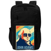 John Adams President Retro Patriotic Impact Tech Backpack