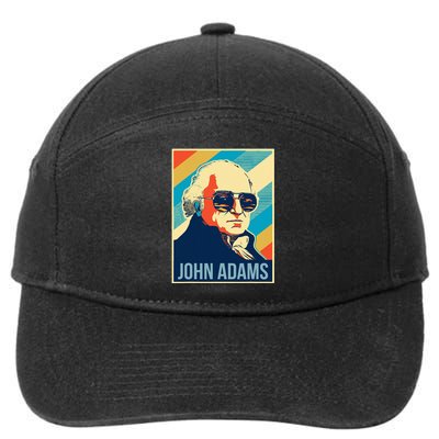 John Adams President Retro Patriotic 7-Panel Snapback Hat