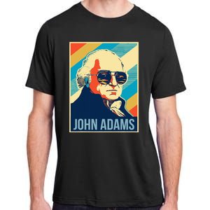 John Adams President Retro Patriotic Adult ChromaSoft Performance T-Shirt