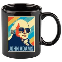 John Adams President Retro Patriotic 11oz C Handle Ceramic Mug