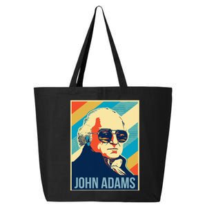 John Adams President Retro Patriotic 25L Jumbo Tote