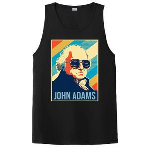 John Adams President Retro Patriotic PosiCharge Competitor Tank