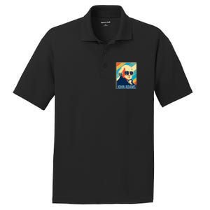 John Adams President Retro Patriotic PosiCharge RacerMesh Polo