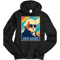 John Adams President Retro Patriotic Tie Dye Hoodie