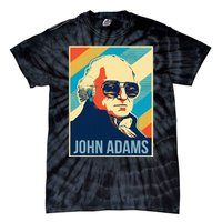 John Adams President Retro Patriotic Tie-Dye T-Shirt