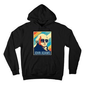 John Adams President Retro Patriotic Tall Hoodie