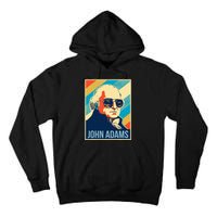 John Adams President Retro Patriotic Tall Hoodie