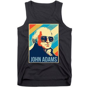 John Adams President Retro Patriotic Tank Top