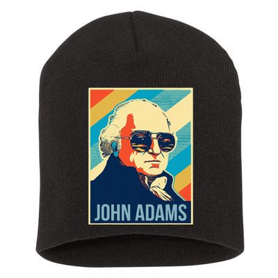 John Adams President Retro Patriotic Short Acrylic Beanie