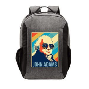 John Adams President Retro Patriotic Vector Backpack