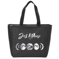 Just A Phase Moon Cycle Phases Of The Moon Astronomy Design Zip Tote Bag