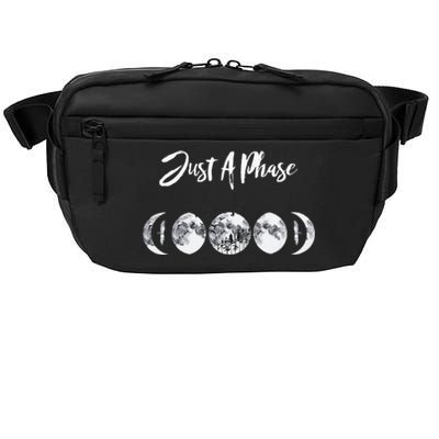 Just A Phase Moon Cycle Phases Of The Moon Astronomy Design Crossbody Pack