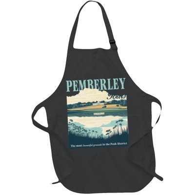 Jane Austen Pemberley 250th Anniversary Pemberley Tours Full-Length Apron With Pockets