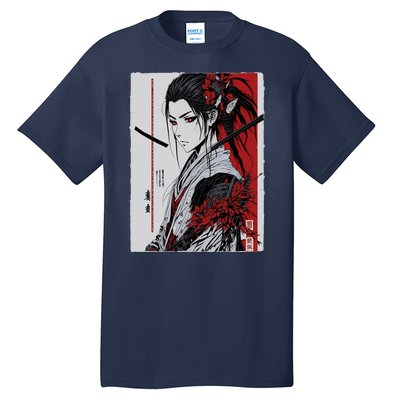 Japanese Animeink Pen Art Style Tall T-Shirt