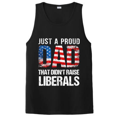 Just A Proud Dad That Didn T Raise Liberals 4th Of July PosiCharge Competitor Tank