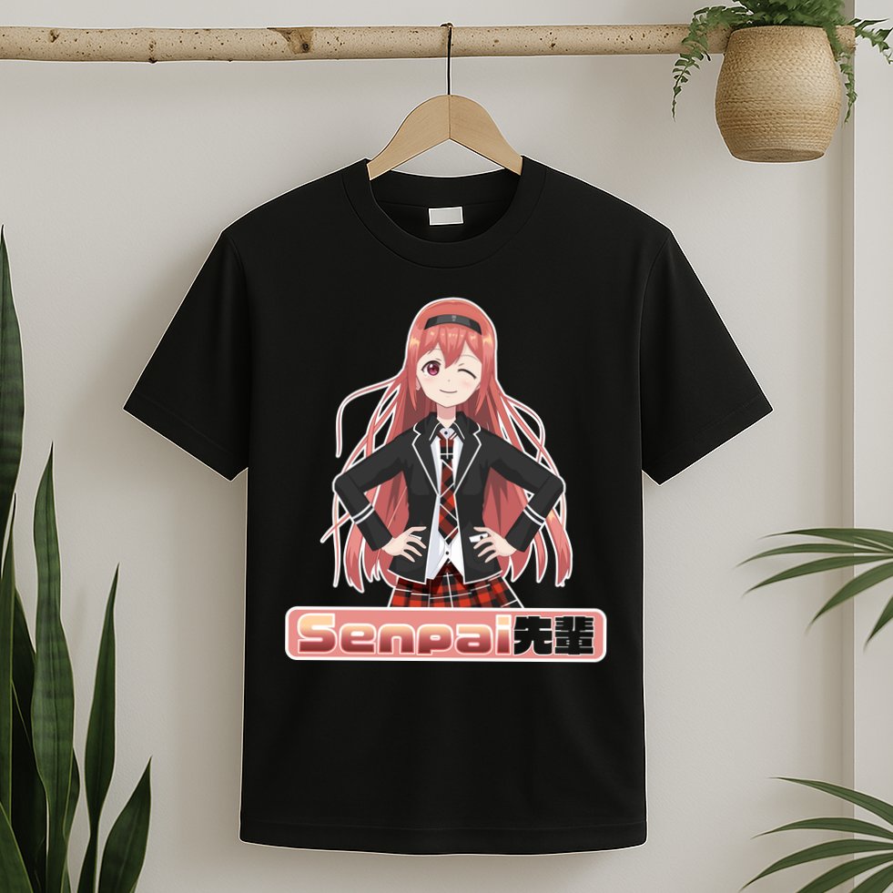 Japanese Animie Girl Senpai T-Shirt