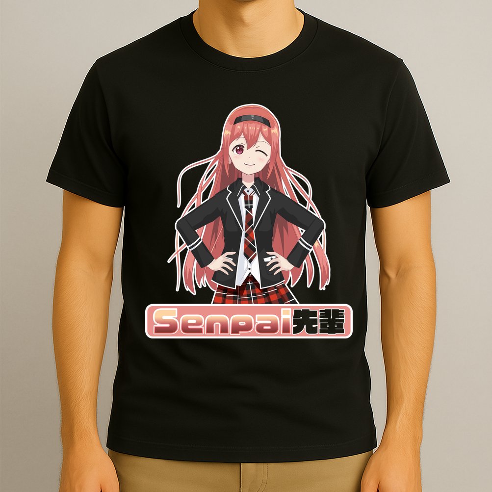 Japanese Animie Girl Senpai T-Shirt