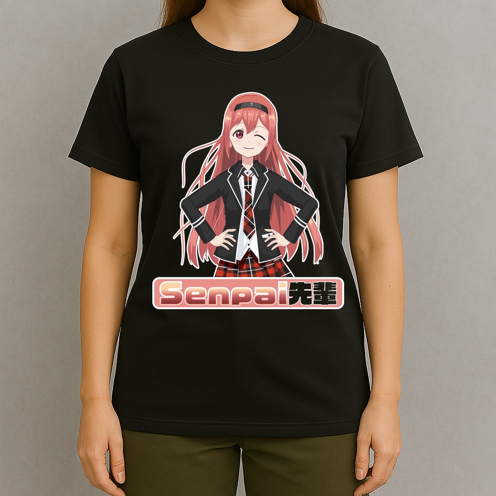 Japanese Animie Girl Senpai T-Shirt