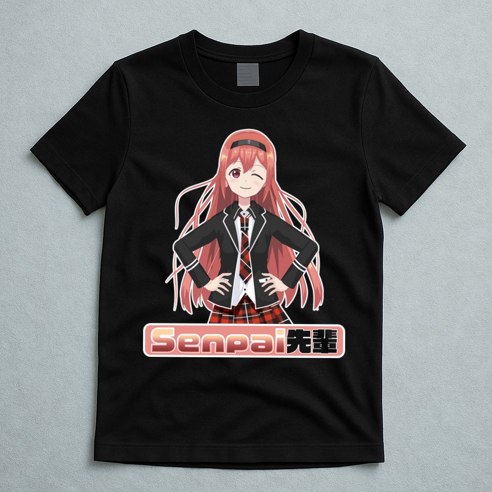 Japanese Animie Girl Senpai T-Shirt