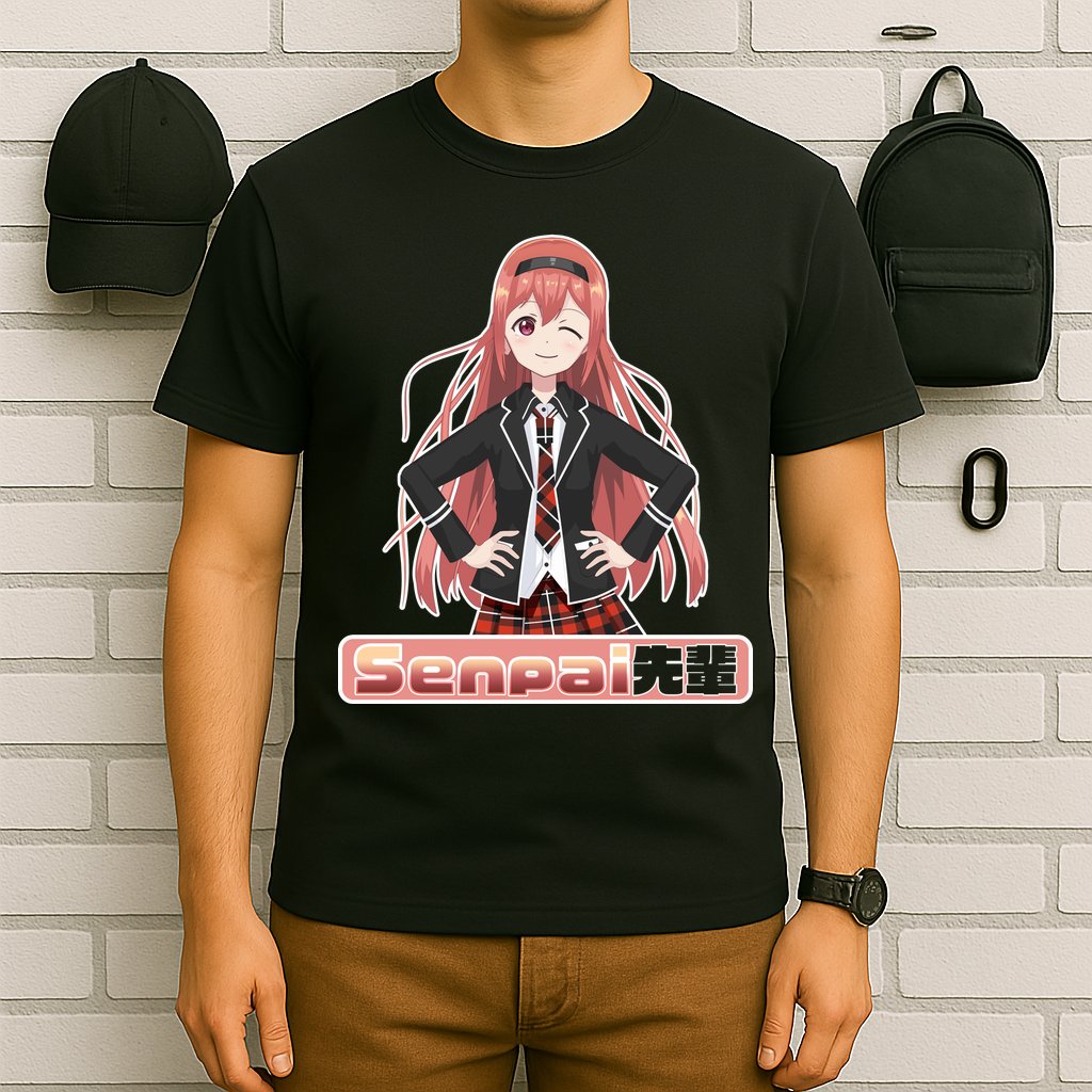 Japanese Animie Girl Senpai T-Shirt