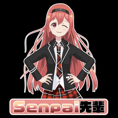 Japanese Animie Girl Senpai T-Shirt